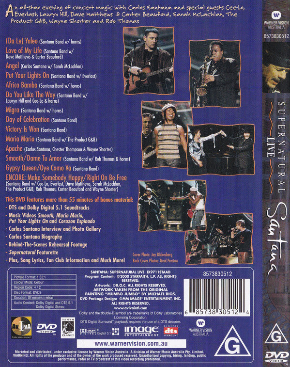 Santana : Supernatural Live (DVD-V, RE, Mul)