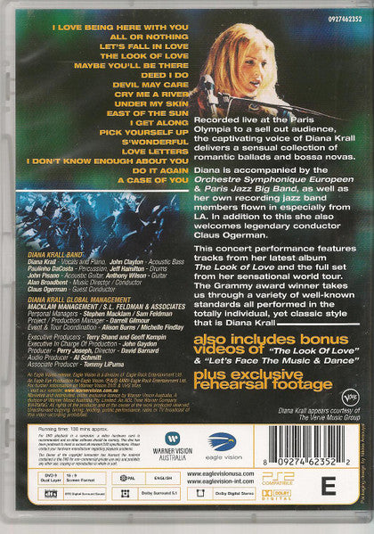 Diana Krall : Live In Paris (DVD-V, Multichannel, PAL)