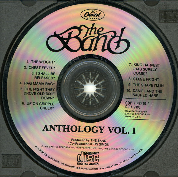 The Band : Anthology Volume I (CD, Comp, RE)