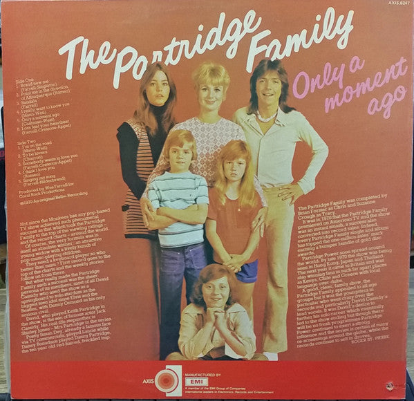 The Partridge Family : Only A Moment Ago (LP, Album, RE)