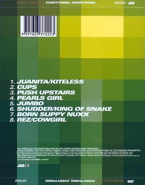 Underworld : Everything, Everything (Underworld Live) (CD, Album)