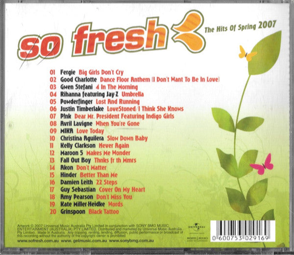 Various : So Fresh (The Hits Of Spring 2007) (CD, Comp)