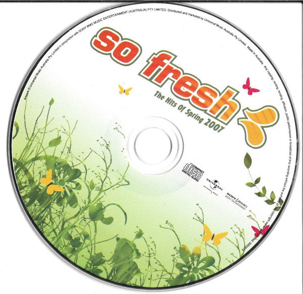 Various : So Fresh (The Hits Of Spring 2007) (CD, Comp)