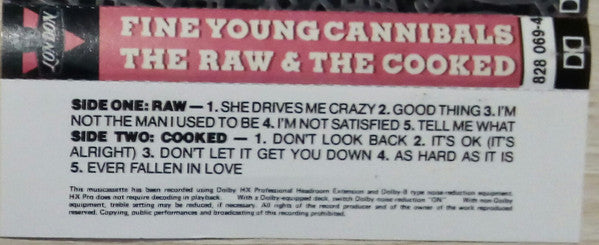 Fine Young Cannibals : The Raw & The Cooked (Cass, Album, Dol)