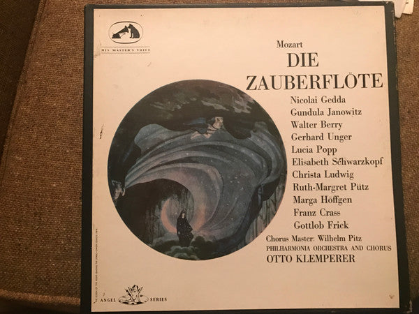 Wolfgang Amadeus Mozart, Otto Klemperer, Wilhelm Pitz, Philharmonia Orchestra And Chorus*, Nicolai Gedda, Gerhard Unger, Walter Berry, Gundula Janowitz, Lucia Popp, Elisabeth Schwarzkopf, Christa Ludwig, Ruth-Margret Pütz, Marga Höffgen, Franz Crass, Gottlob Frick : Die Zauberflöte (Box + 3xLP)