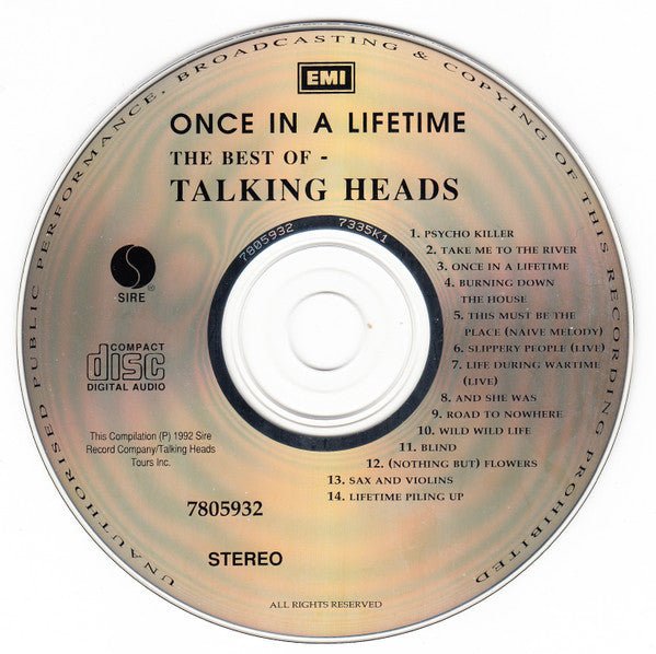 Talking Heads : The Best Of - Once In A Lifetime (CD, Comp)