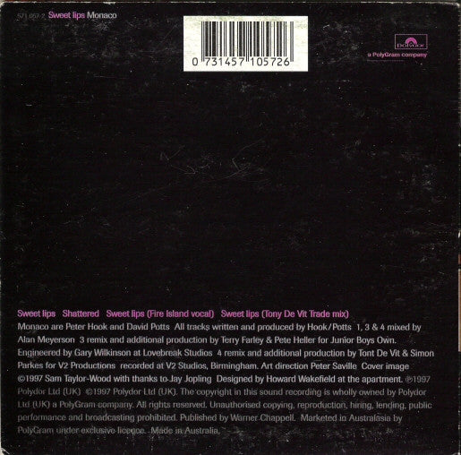 Monaco : Sweet Lips (CD, Single, Car)