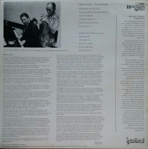 Dick Hughes : Piano Solos (LP, Album)