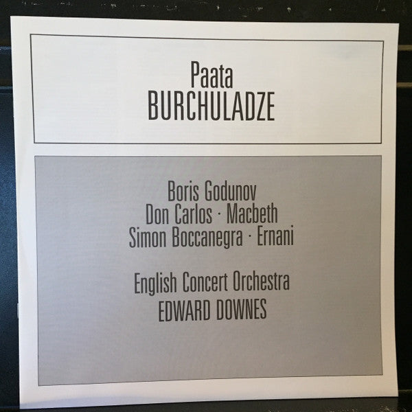 Paata Burchuladze, English Concert Orchestra, Edward Downes : Boris Godunov • Don Carlos • Macbeth • Simon Boccanegra • Ernani (LP)