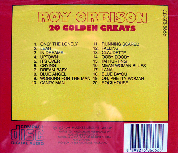 Roy Orbison : 20 Golden Greats (CD, Comp)