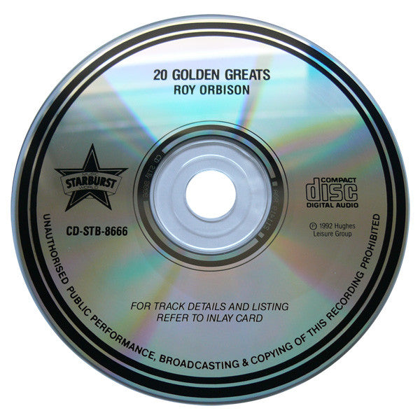 Roy Orbison : 20 Golden Greats (CD, Comp)