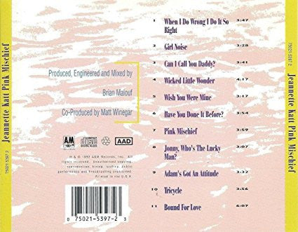 Jeannette Katt : Pink Mischief  (CD, Album)