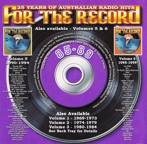Various : For The Record Volume 4 25 Years Of Australian Radio Hits 85-89 (2xCD, Comp)