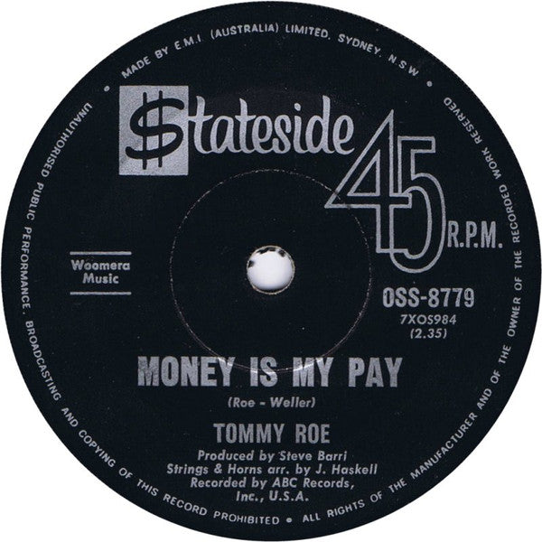 Tommy Roe : Heather Honey (7", Single)