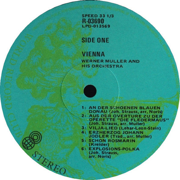 Werner Müller Und Sein Orchester : Vienna (LP, Album, Club)