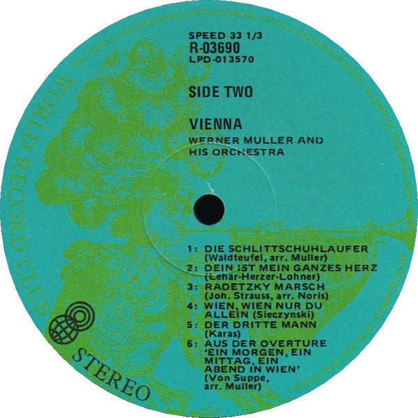 Werner Müller Und Sein Orchester : Vienna (LP, Album, Club)