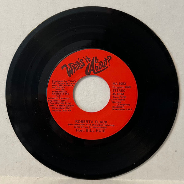 Cher / Roberta Flack : What's It All About? (7", Transcription)