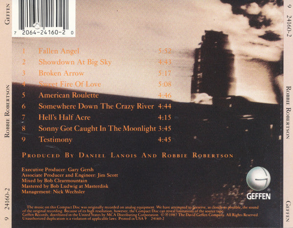 Robbie Robertson : Robbie Robertson (CD, Album, RE)