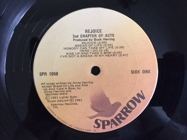 2nd Chapter Of Acts : Rejoice (LP, Album)