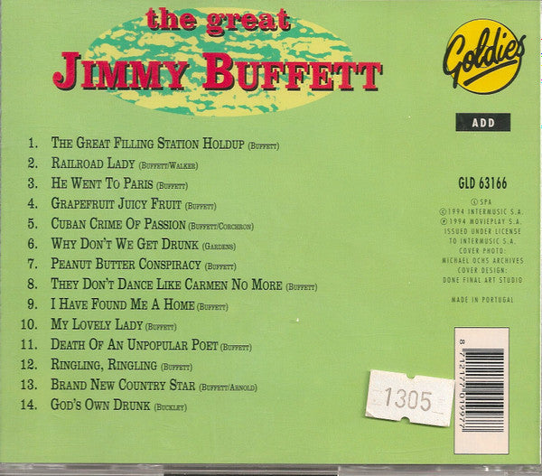 Jimmy Buffett : The Great Jimmy Buffett (CD, Comp)