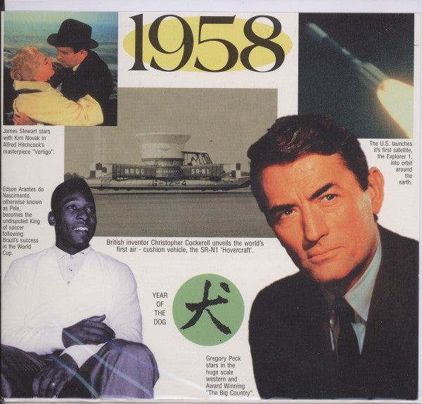 Various : 20 Original Chart Hits - 1958 (CD, Comp, Gre)