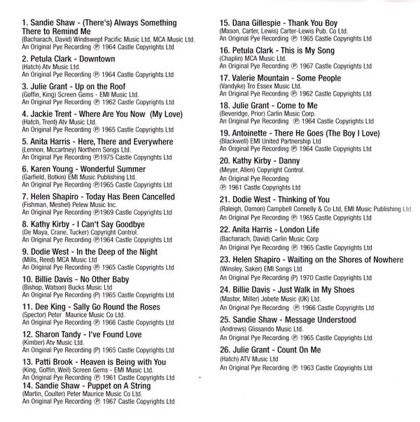 Various : 60s Brit Girls (CD, Comp)