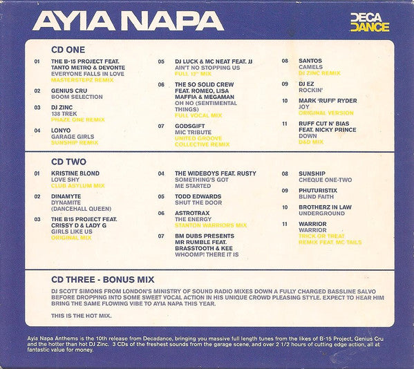 Various : Ayia Napa (2xCD, Comp + CD, Mixed + Box)