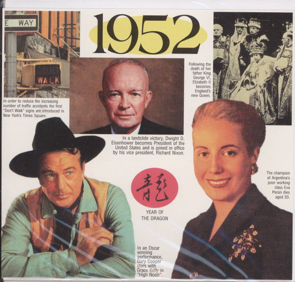 Various : 20 Original Recordings - 1952 (CD, Comp, Gre)