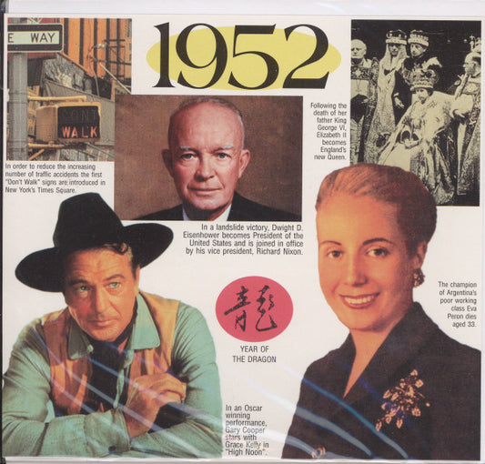 Various : 20 Original Recordings - 1952 (CD, Comp, Gre)