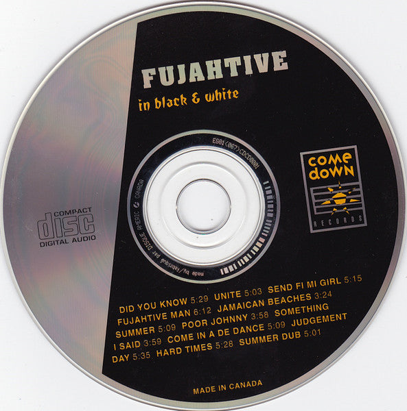 Fujahtive : In Black & White (CD, Album)