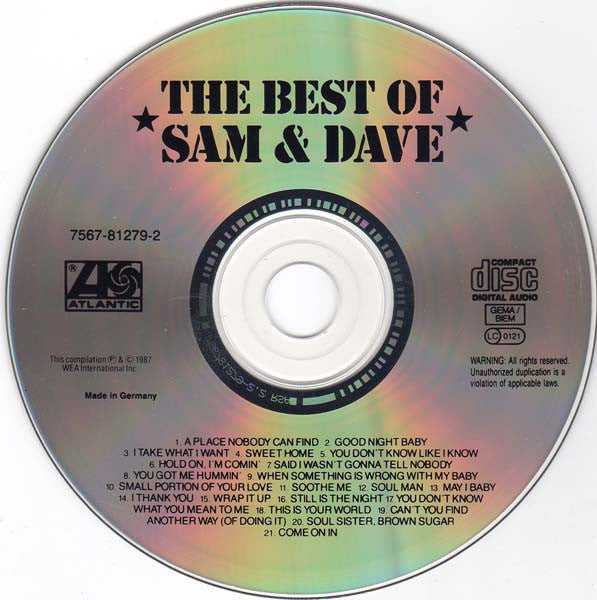 Sam & Dave : The Best Of Sam & Dave (CD, Comp)