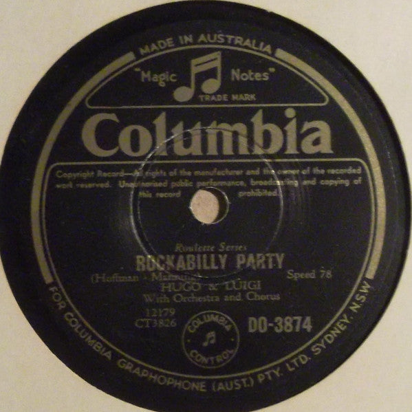 Hugo & Luigi : Shenandoah Rose / Rockabilly Party (Shellac, 10")