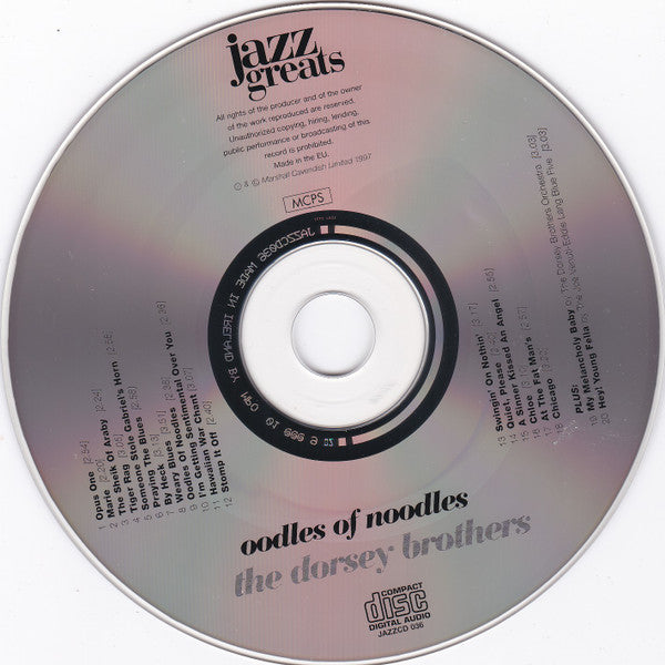 The Dorsey Brothers : Oodles Of Noodles  (CD, Comp, RM)