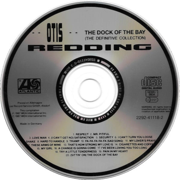 Otis Redding : The Dock Of The Bay - The Definitive Collection (CD, Comp)