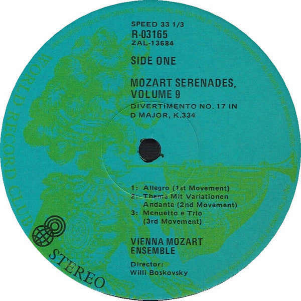 Mozart* : Serenades Vol. 9 (LP, Album, Club, RE)
