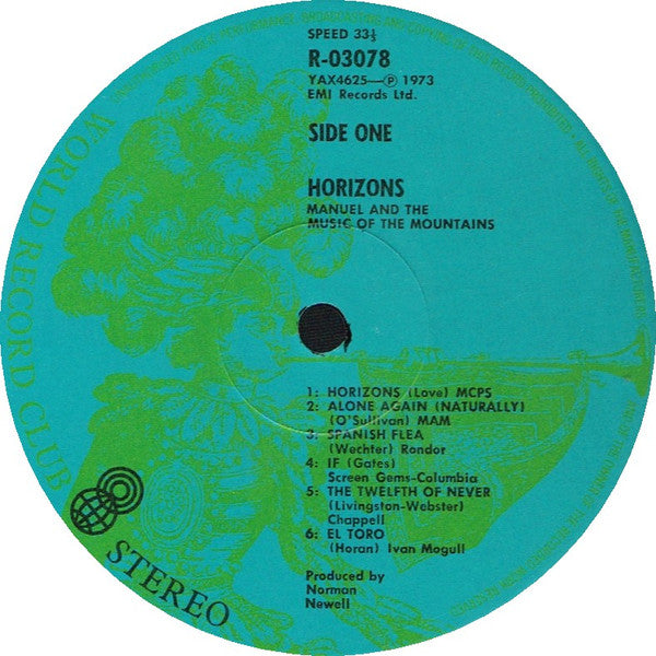 Manuel And His Music Of The Mountains : Horizons (LP, Album, Club, RE)