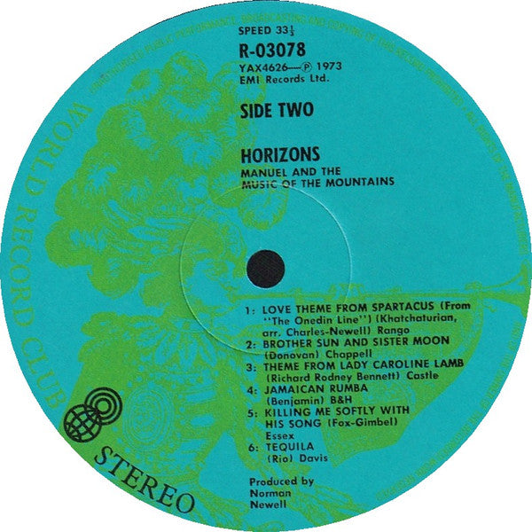 Manuel And His Music Of The Mountains : Horizons (LP, Album, Club, RE)