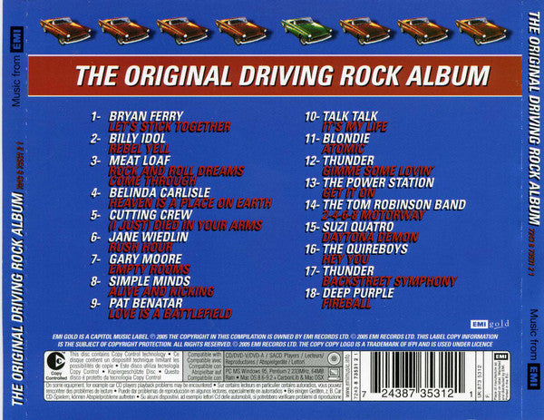 Various : The Original Driving Rock Album (18 Massive Rock Anthems) (CD, Comp, Copy Prot.)