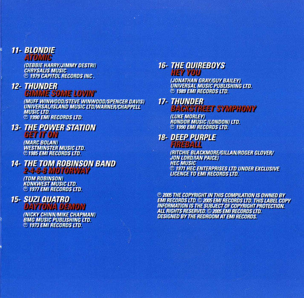 Various : The Original Driving Rock Album (18 Massive Rock Anthems) (CD, Comp, Copy Prot.)