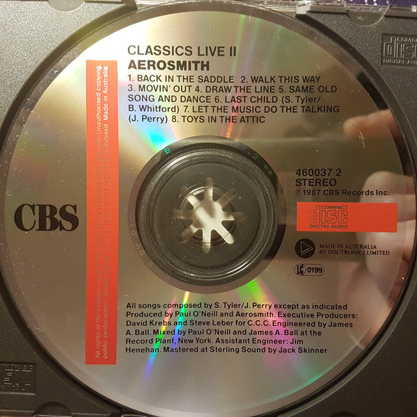 Aerosmith : Classics Live II (CD, Album)