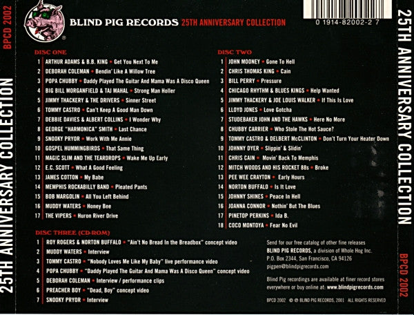 Various : Blind Pig Records 25th Anniversary Collection (2xCD, Comp + CD-ROM)