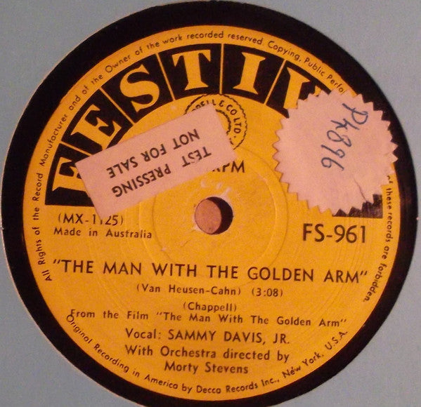 Sammy Davis Jr. : The Man With The Golden Arm / In A Persian Market (Shellac, 10")