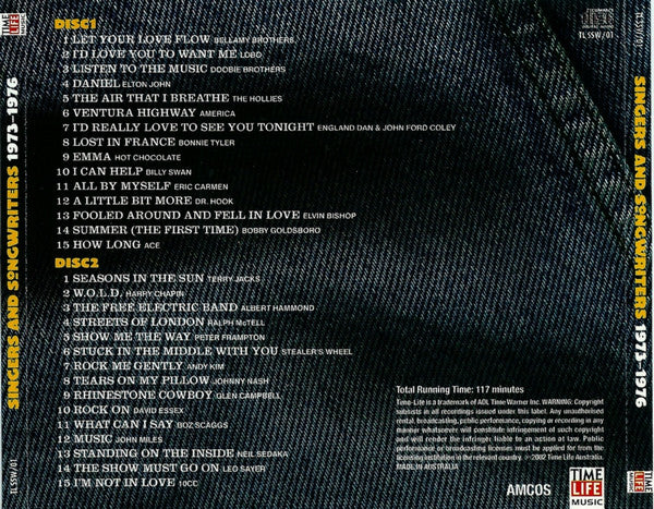 Various : Singers And Songwriters - 1973-1976 (2xCD, Comp)