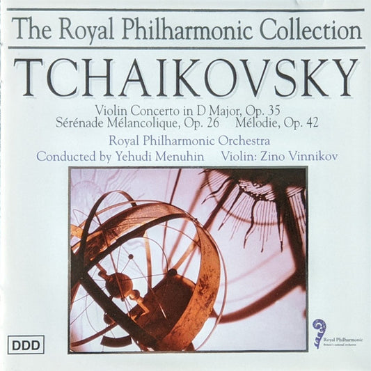 Pyotr Ilyich Tchaikovsky - Royal Philharmonic Orchestra Conducted By Yehudi Menuhin, Зиновий Винников : Violin Concerto In D Major, Op. 35 / Sérénade Mélancolique / Mélodie (CD, Album)