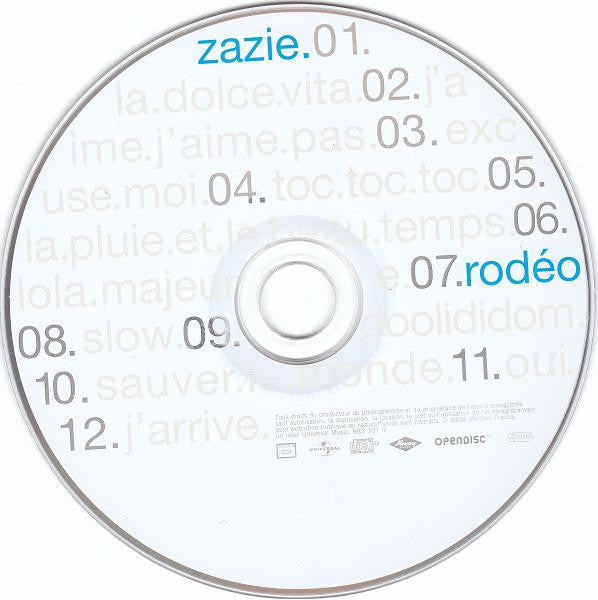 Zazie : Rodéo (CD, Album, Enh)