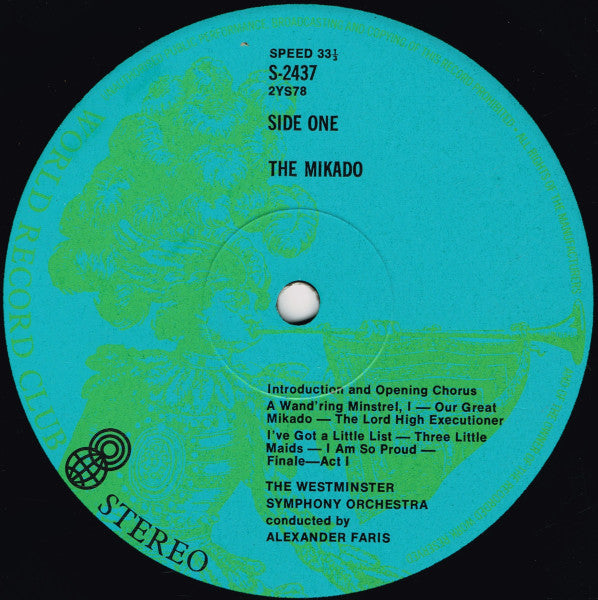 Gilbert & Sullivan : The Mikado (LP, Album, Club, RE)