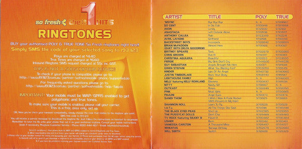Various : So Fresh: The #1 Hits (2xCD, Comp)