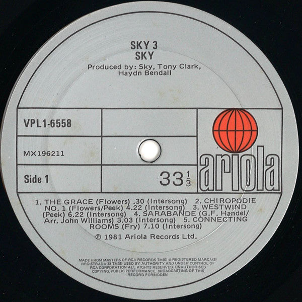 Sky (4) : Sky 3 (LP, Album)
