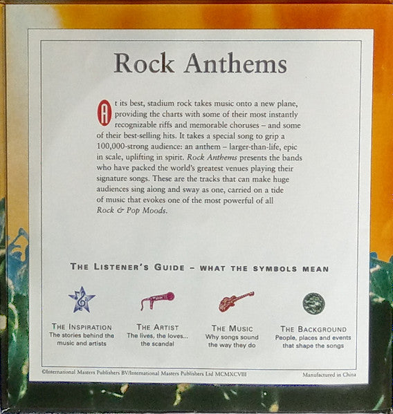 Various : Rock & Pop Moods: Rock Anthems (CD, Comp, Club)
