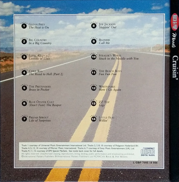Various : Rock & Pop Moods: Cruisin' (CD, Comp, Club)